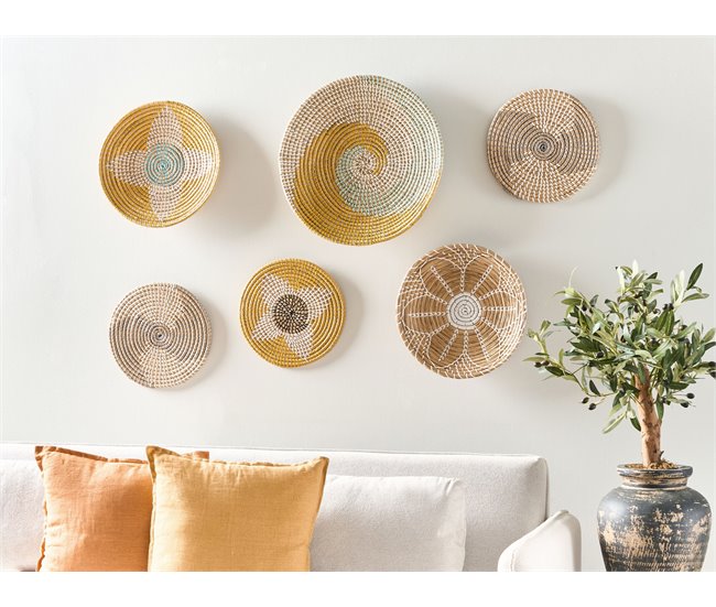 Beliani Decoração de parede BACNINH Verde