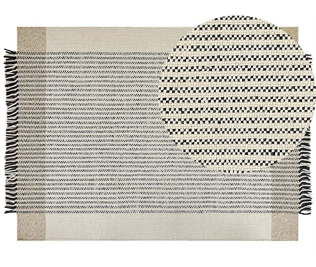 Beliani De tejido plano DIVARLI 160x230 Bege