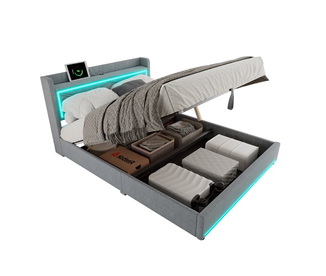 Cama com arrumação 200x160
