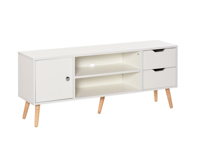 Armário de TV Particle Board HOMCOM 120 Branco