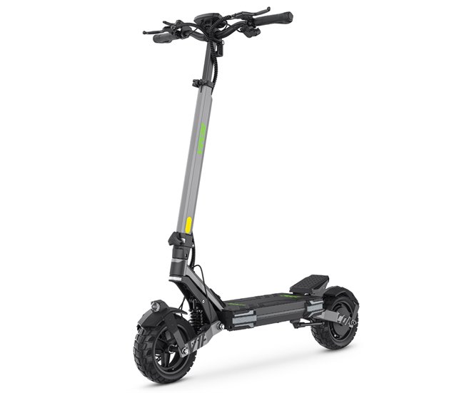 Trotinete elétrica vipcoo vc-vs6 - motor 1000w bateria 48v18.2ah pneus de 10 polegadas dobrável travão mecânico de disco seguro - cinza