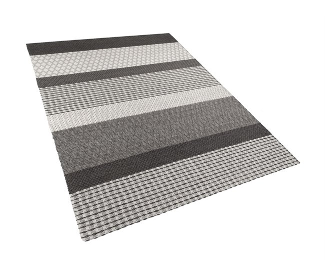 Beliani Pelos curtos AKKAYA 160x230 Cinza Escuro