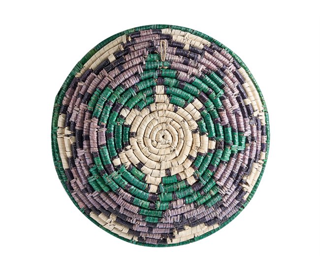 Beliani Decoração de parede NAMDINH Verde Escuro