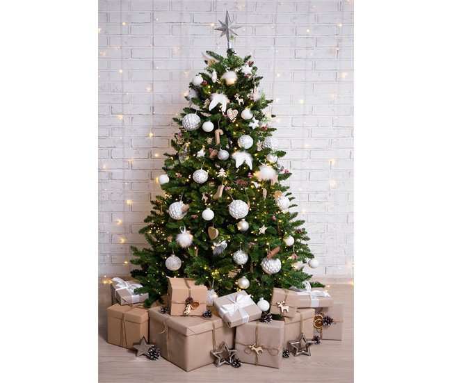 Árvore de Natal de efeitos reais Verde/ Cinza
