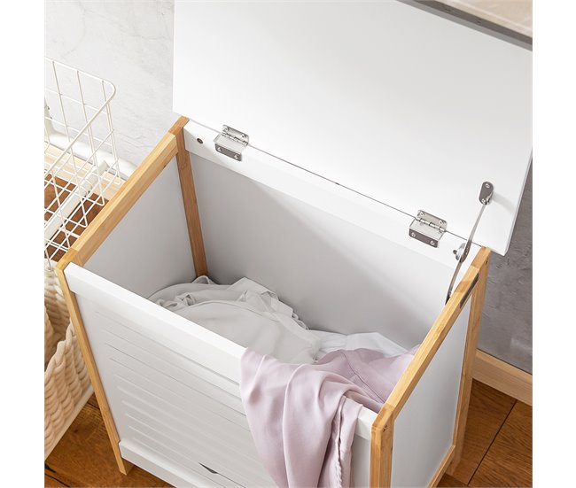 Cesto de roupa suja FSS66-WN SoBuy Branco
