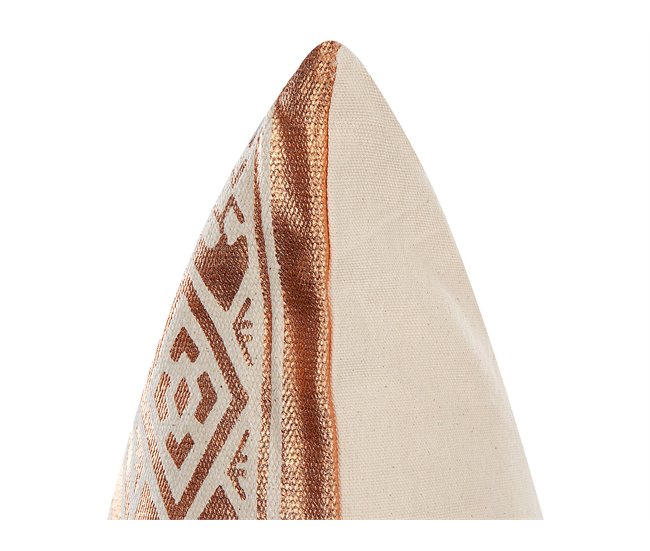 Beliani Almofada decorativa OUJDA 50x50 Bege