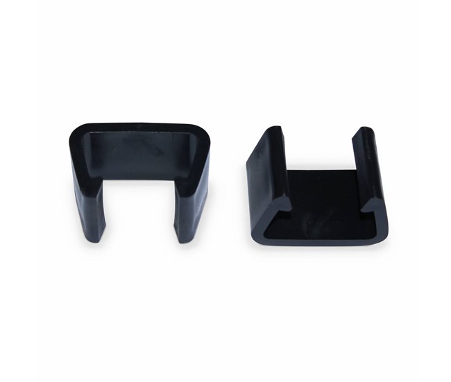 Conectores para mobiliário de jardim 8 peças Preto