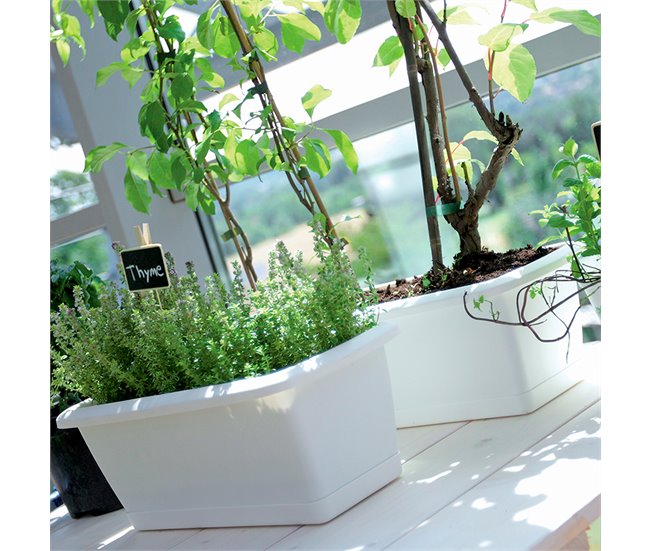 Jardinera Respment com suporte Terracota