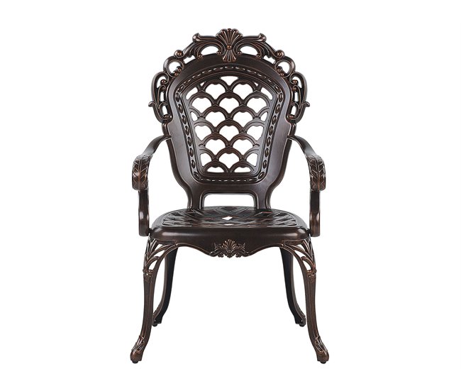 Beliani Conjunto de comedor LIZZANO Castanho