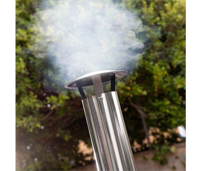Forno de Pellets para Pizza com Acessórios Preto