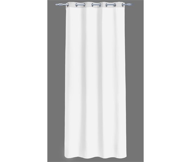 Cortina de rede de poliéster GLORIA 135x260cm Branco