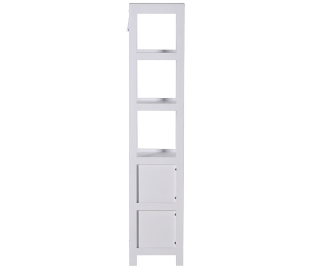 Alto Armário de banheiro Placa de MDF kleankin Branco