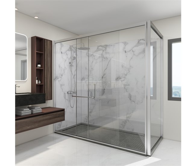 Revestimento de parede Bladel 4 painéis PVC Branco