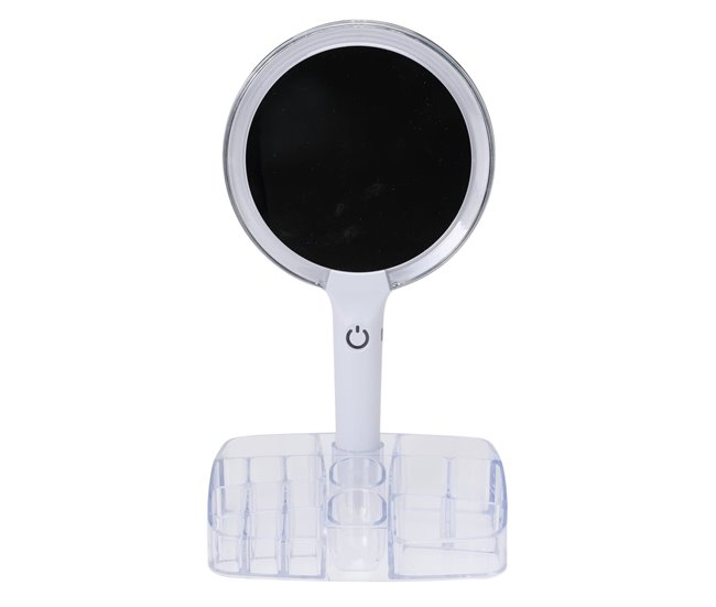 Espelho de maquiagem Well Home com LED Transparente