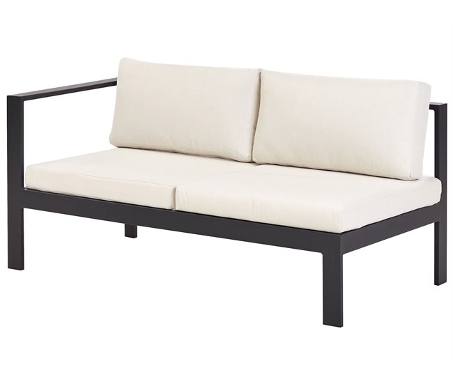 Beliani Conjunto de jardín MESSINA Creme