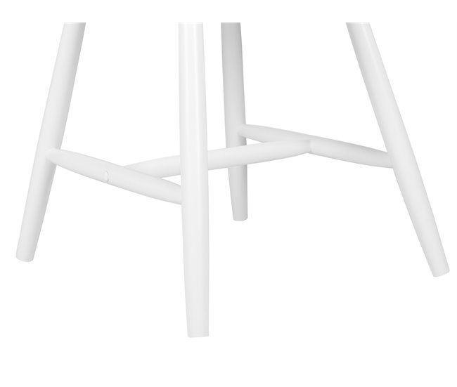 Beliani Silla de comedor BURBANK Branco