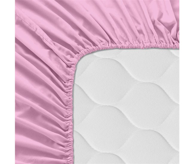 Basic Lençol de baixo Rosa