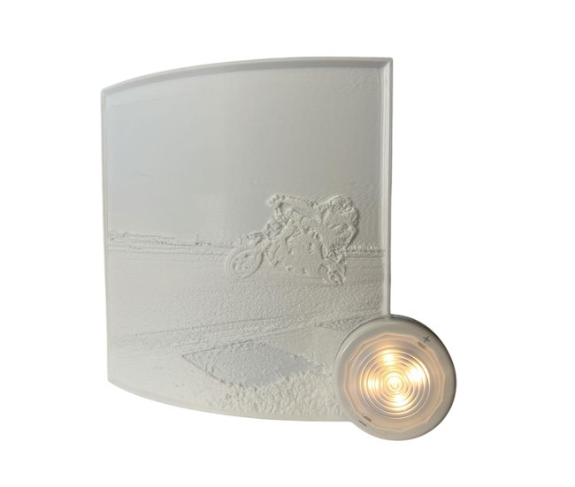 Abajur personalizável com SUA FOTO + Luz LED portátil Branco