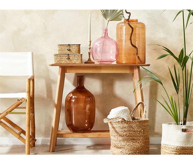 Beliani Jarro decorativo CHAPPATHI Rosa