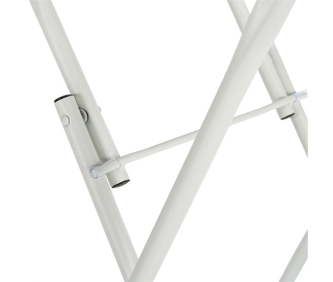 Mesa dobrável de metal Perla para jardim 60x60 Branco