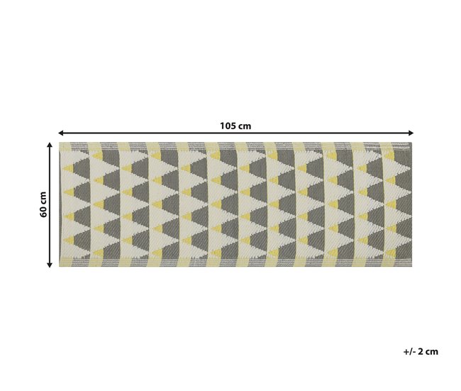 Beliani Pelos curtos HISAR 60x105 Cinza