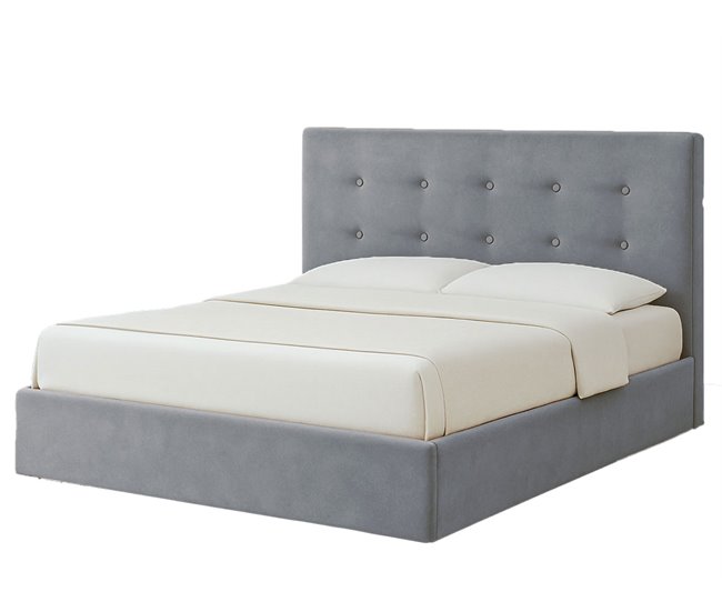 Cama de casal river, estrado elevatório