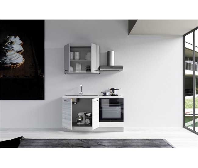 Cozinha GILDA 2.0 Esquerda Branco/cinza