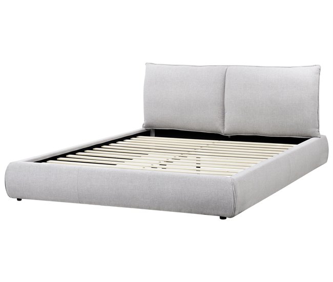 Beliani Cama Poliéster VINAY 176x233 Areia