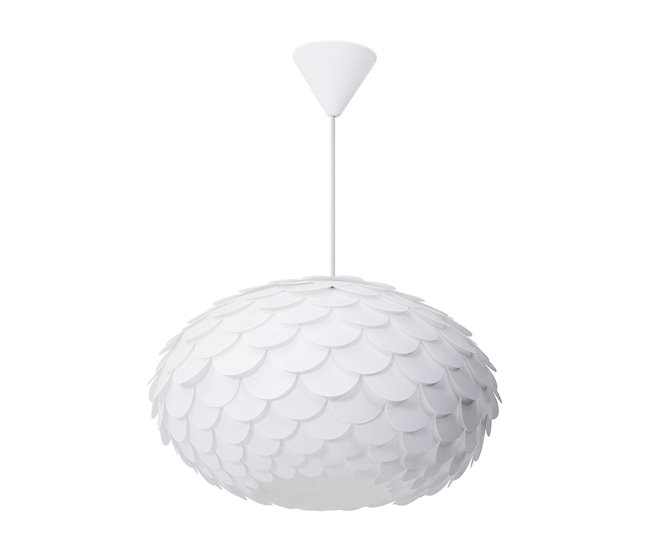Beliani Candeeiro de tecto ERGES Branco