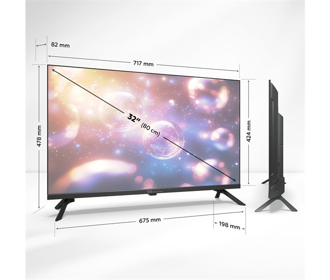 Televisor Smart TV 32 polegadas - TD Systems PRIME32K20GLE Preto