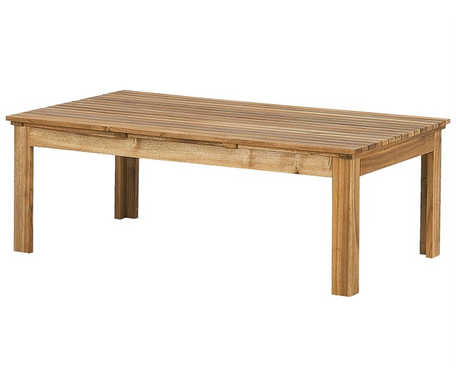 Beliani Conjunto lounge Madeira de acácia PACIFIC Castanho