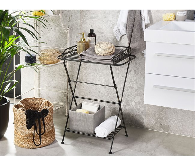 Beliani Mesa de apoio ANCUD 35x40 Preto