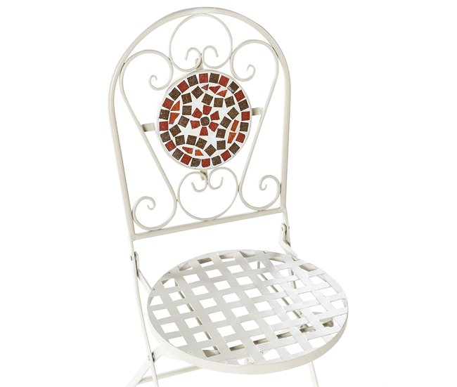 Beliani Cadeira de jardim SPELLO Branco