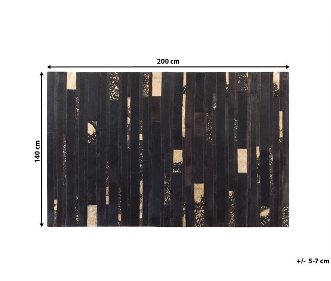 Beliani Pelos curtos ARTVIN 140x200 Castanho