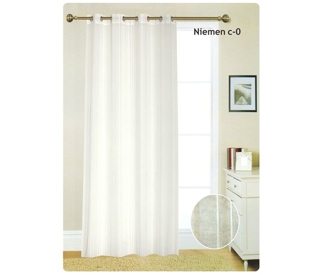 Cortina ollados NIEMEN 140x260cm Cru