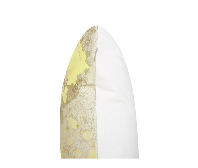 Beliani Almofada decorativa PACHIRA Amarelo