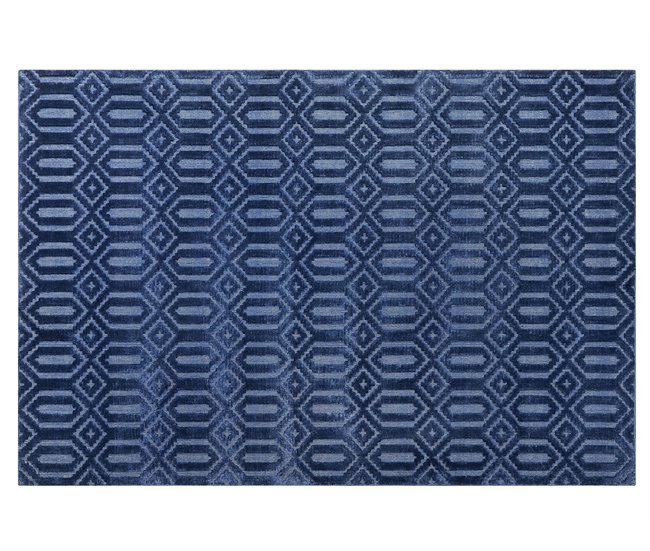 Beliani Pelos curtos ADATEPE 140x200 Azul Marino