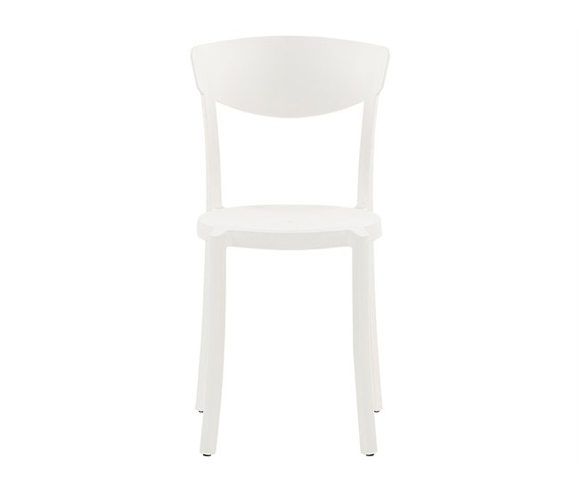 Beliani Conjunto bistrô SERSALE/VIESTE 70x70 Branco