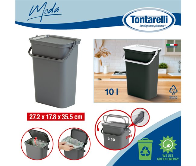 Recipientes para reciclagem Cinza