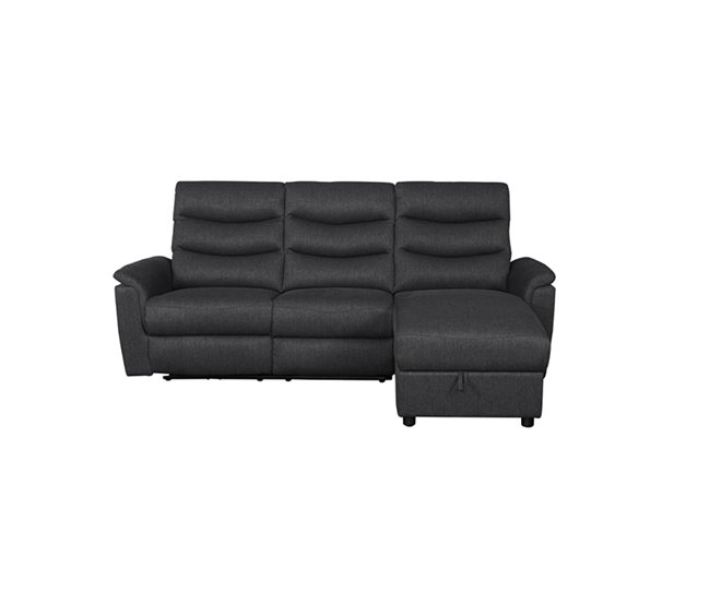 Chaise loungue relax elétrico FAMILY Antracite