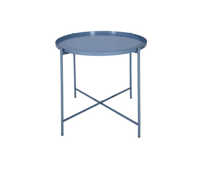 Mini mesa metal EZRA 48x42cm Azul