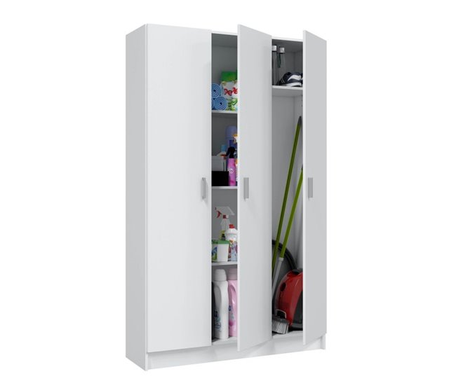 Armário multiusos com 3 portas Branco
