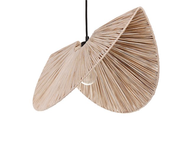 Beliani Candeeiro de tecto HERRON Natural