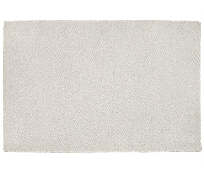 Beliani Pelos curtos ERZIN 160x230 Branco/ Bege