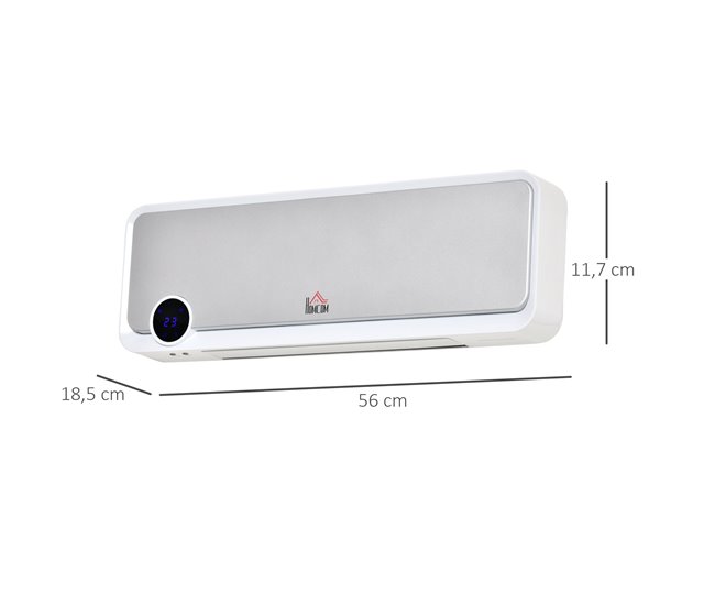 Aquecedor de Parede PP, PA HOMCOM Multicor