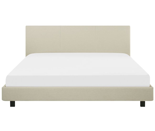 Beliani Cama Poliéster ALBI 190x211 Bege