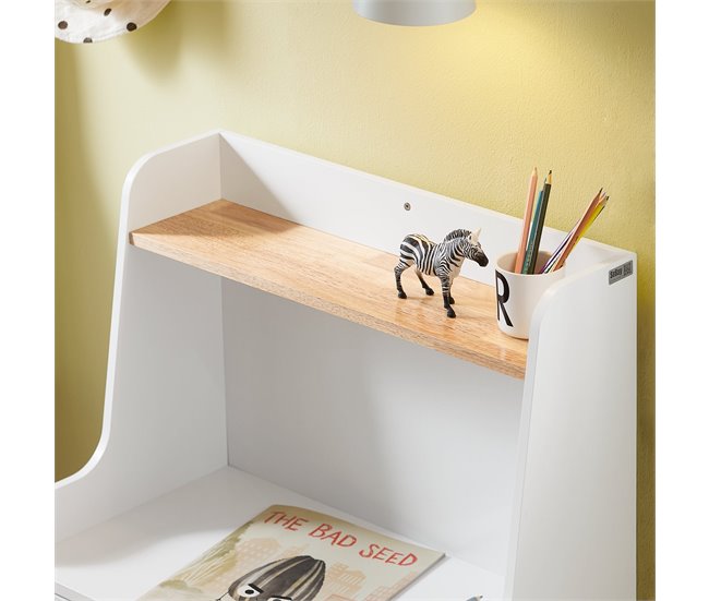 Organizador de brinquedos para estante infantil SoBuy KMB84-W Branco