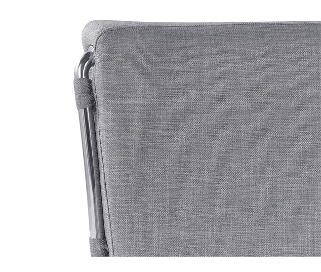 Beliani Cama de água Poliéster PARIS 195x228 Cinza