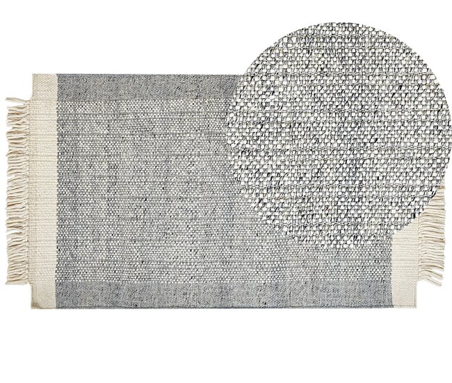 Beliani Pelos curtos TATLISU 80x150 Branco/ Bege