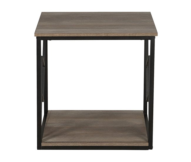 Beliani Mesa de apoio FORRES 56x56 Castanho